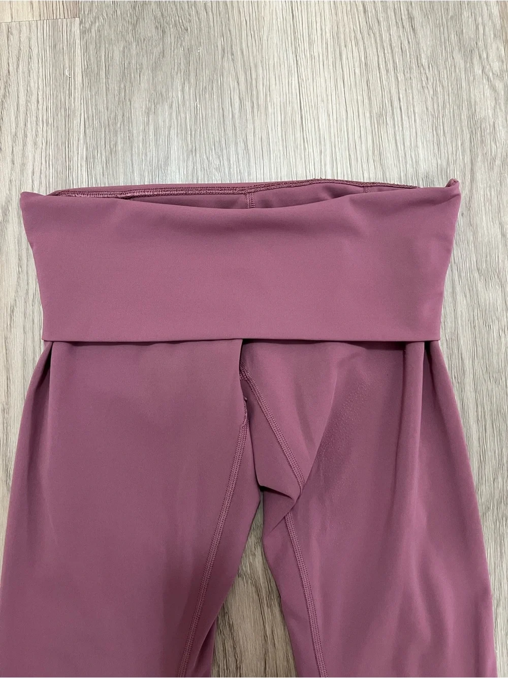 Lululemon Wunder Under Crop High Rise Roll Down Scallop Leggings Plumful